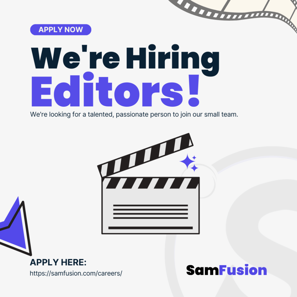 SamFusion | A Video Editing Agency